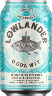 Lowlander 0.00% Wit blikje van 33cl
